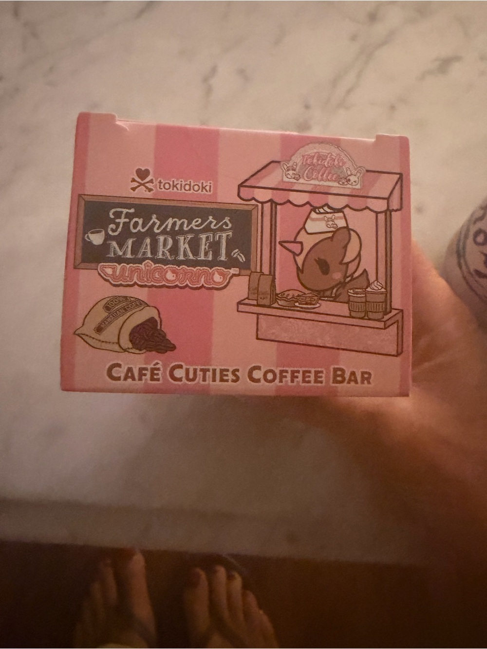 tokidoki Café Cuties Coffee Bar Figurine - Pink & Cream - Picture 2 of 4